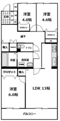 コープ野村竹の塚の物件間取画像